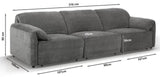 Alford 3-Way Electronic Corner Sofa Bed