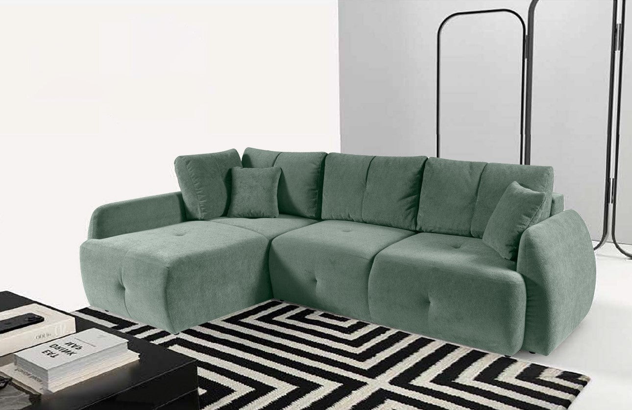 Padstow [LI] Corner Sofa Bed with Storage