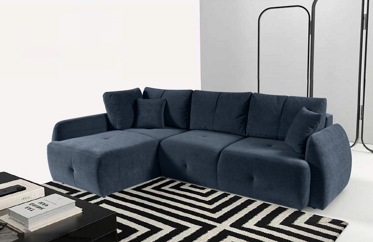 Padstow [LI] Corner Sofa Bed with Storage