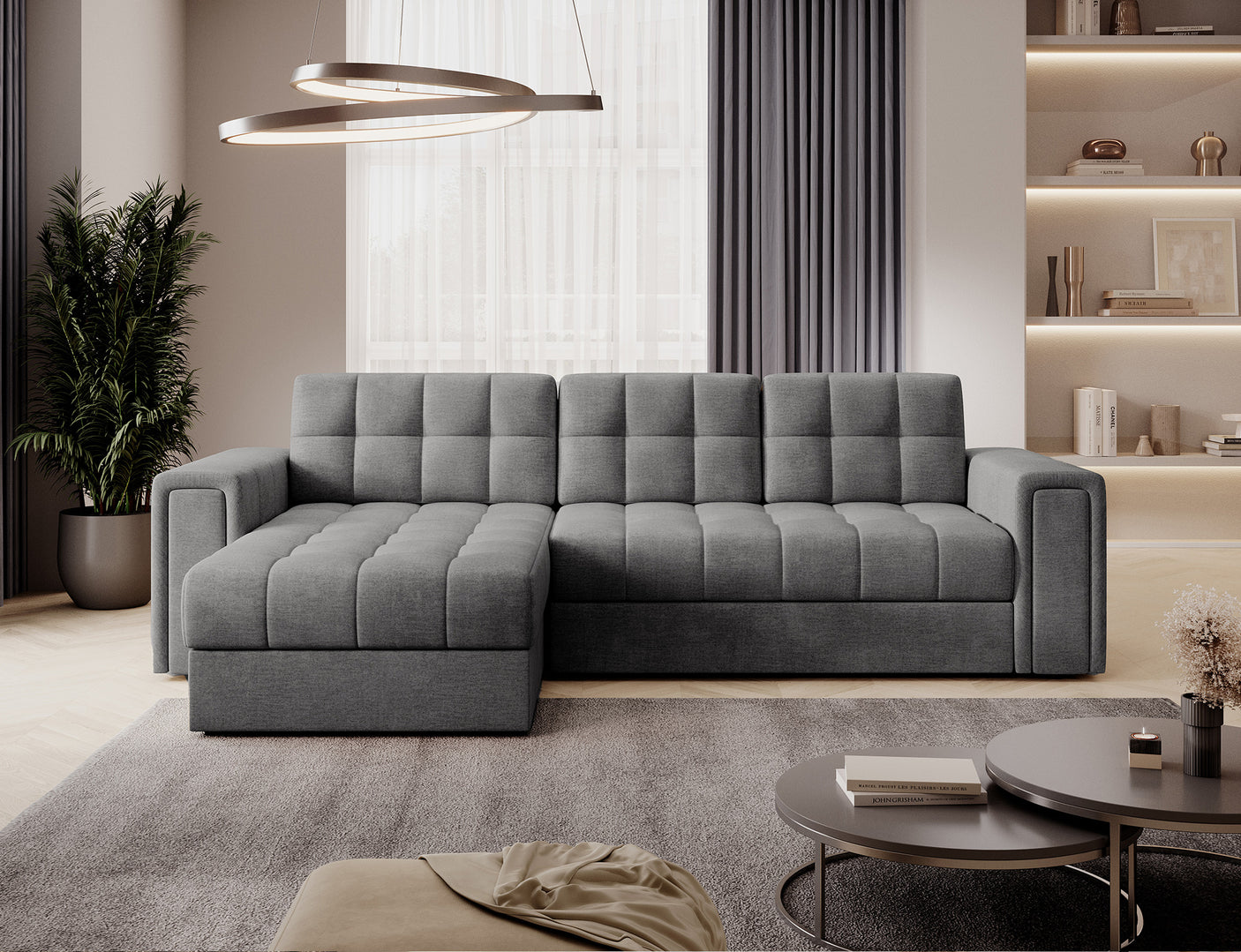 Ashbourne Corner Sofa Bed with Storage