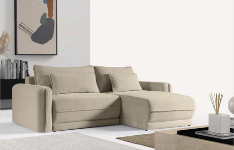 Malvern [LI] Corner Sofa Bed with Storage