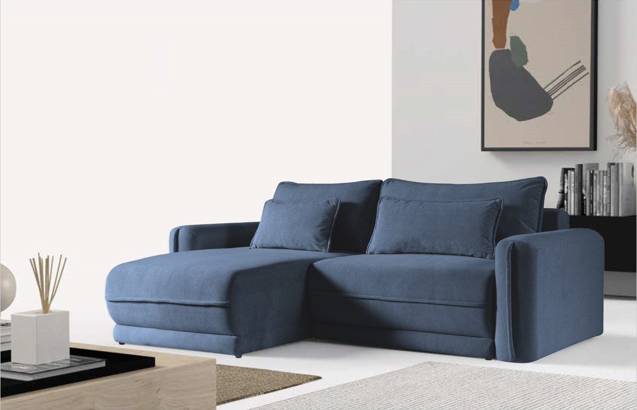 Malvern [LI] Corner Sofa Bed with Storage