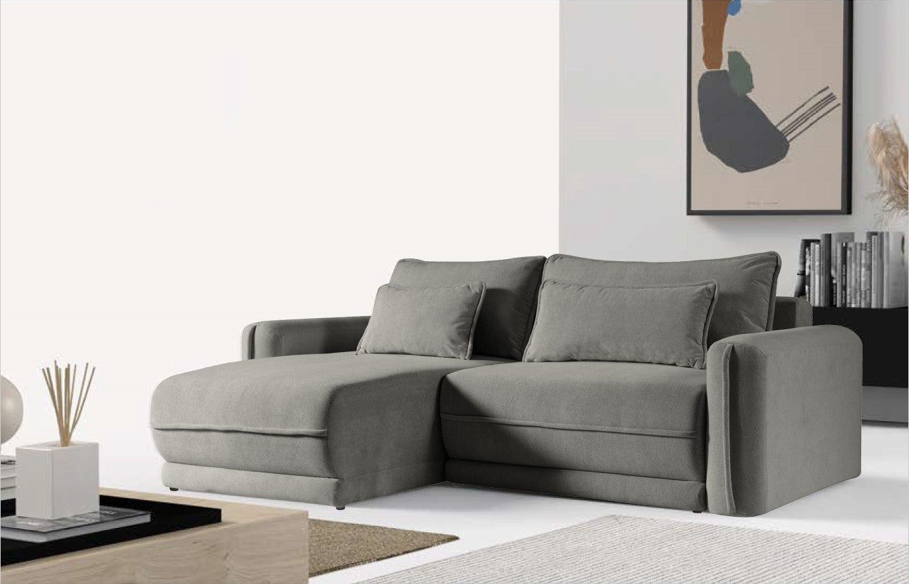 Malvern [LI] Corner Sofa Bed with Storage