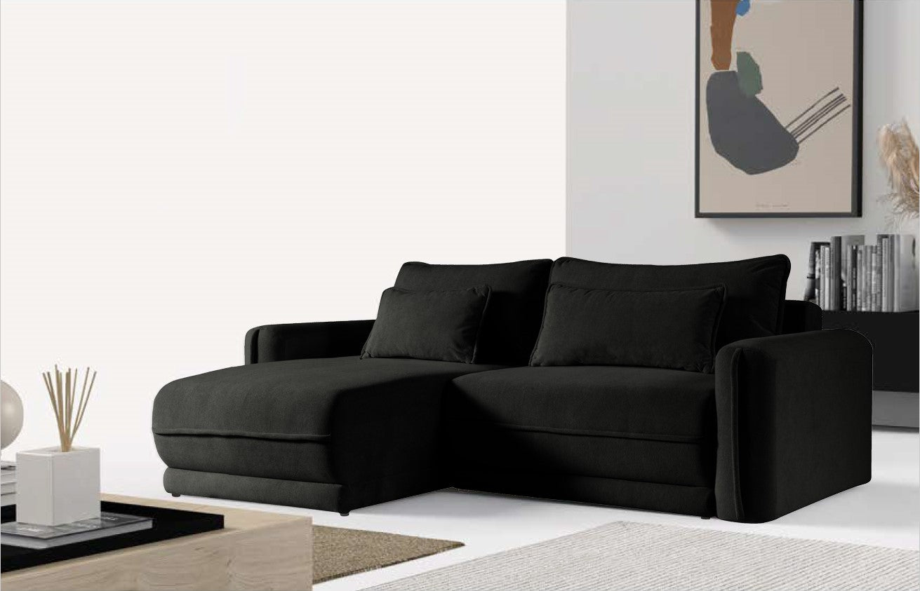 Malvern [LI] Corner Sofa Bed with Storage