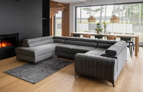 Leiston U Shaped Sofa Bed with Storage