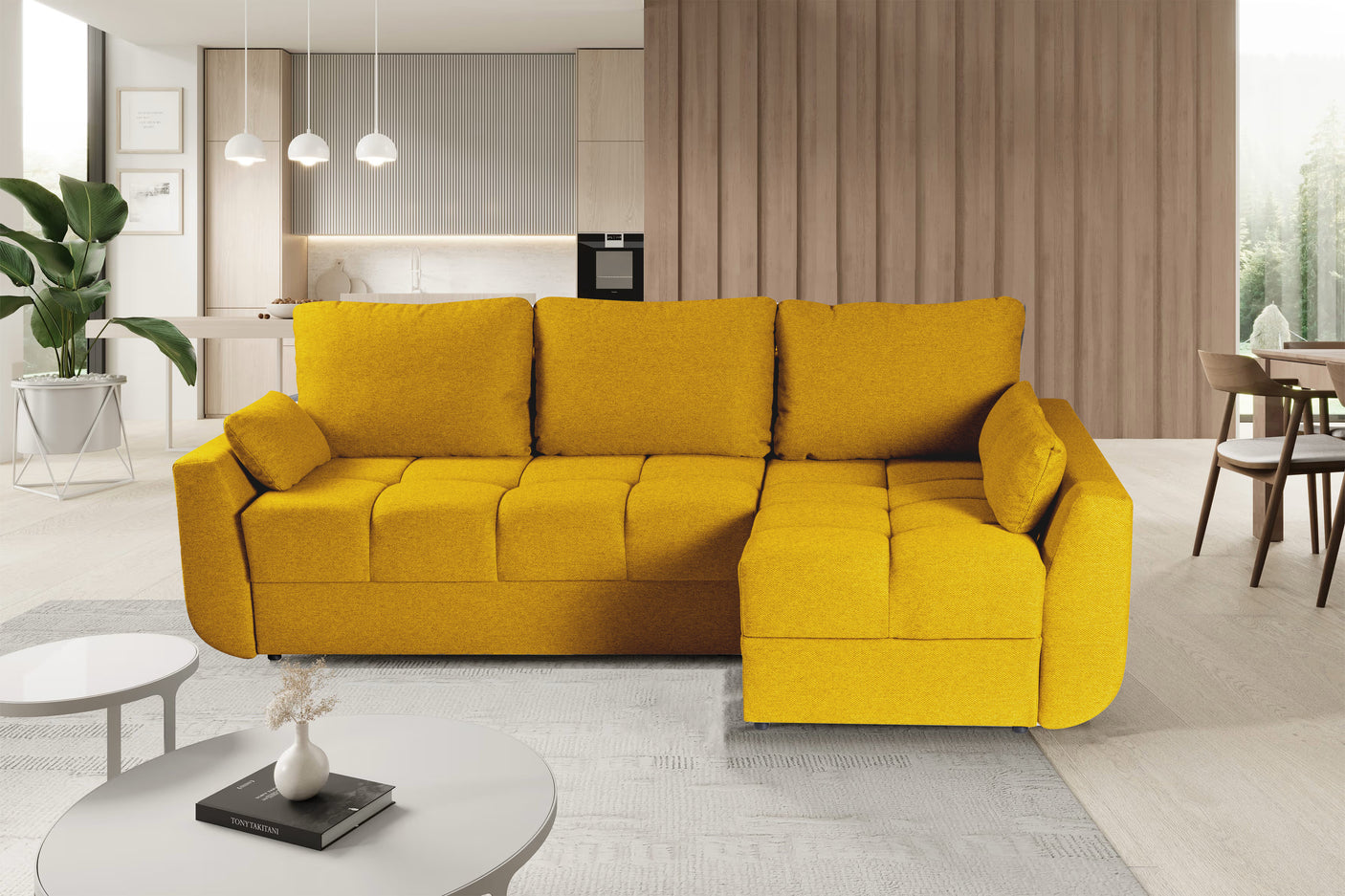 Lechlade [LI] Corner Sofa Bed with Storage