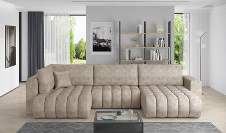 Clitheroe U Shaped Sofa Bed with Storage