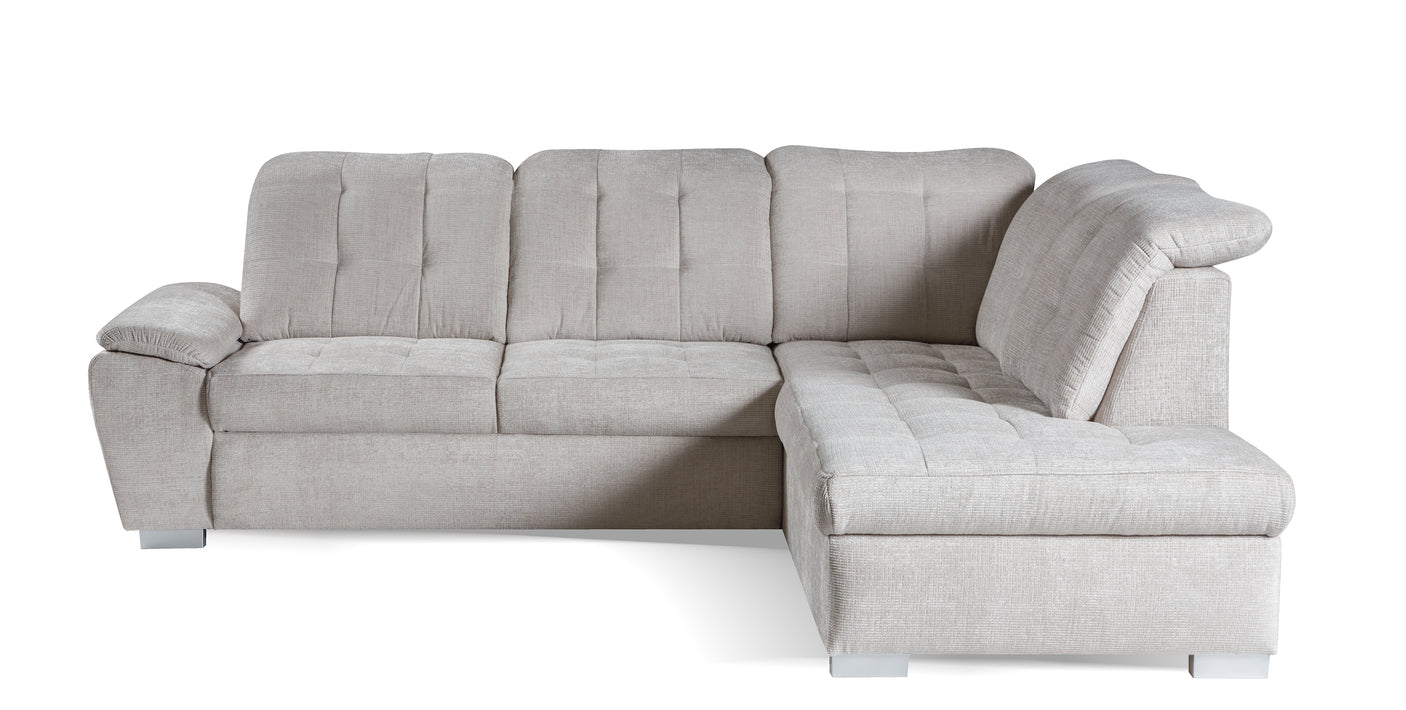 Battle [LI] Corner Sofa Bed with Storage