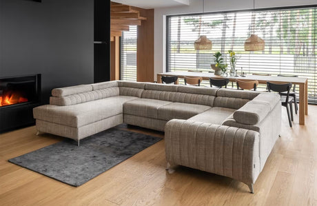 Leiston U Shaped Sofa Bed with Storage