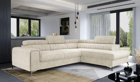 Leiston Corner Sofa Bed with Storage M04