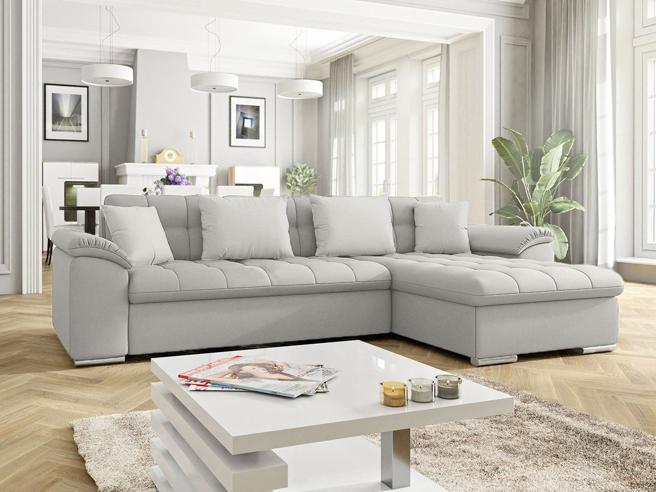 Dorking Corner Sofa Bed with Storage