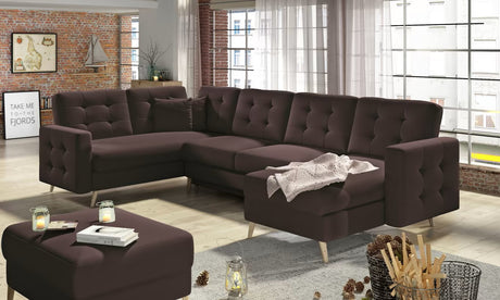 Sunderland U Shaped Sofa Bed with Storage