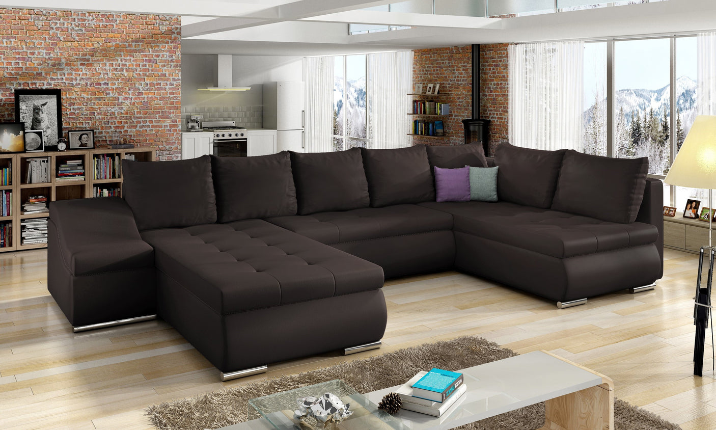 Maidenhead U Shaped Sofa Bed with Storage