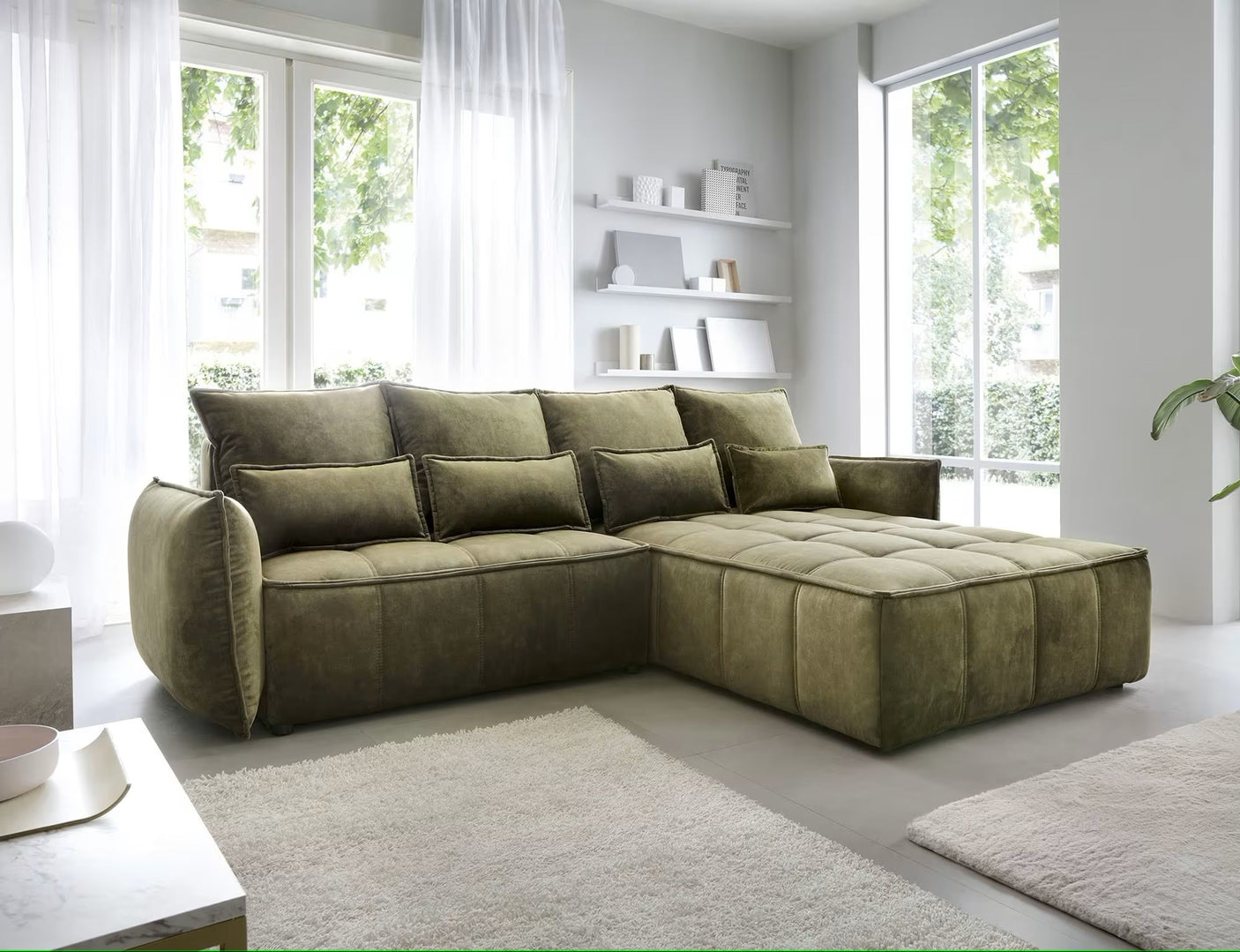 Glastonbury Corner Sofa Bed with Storage