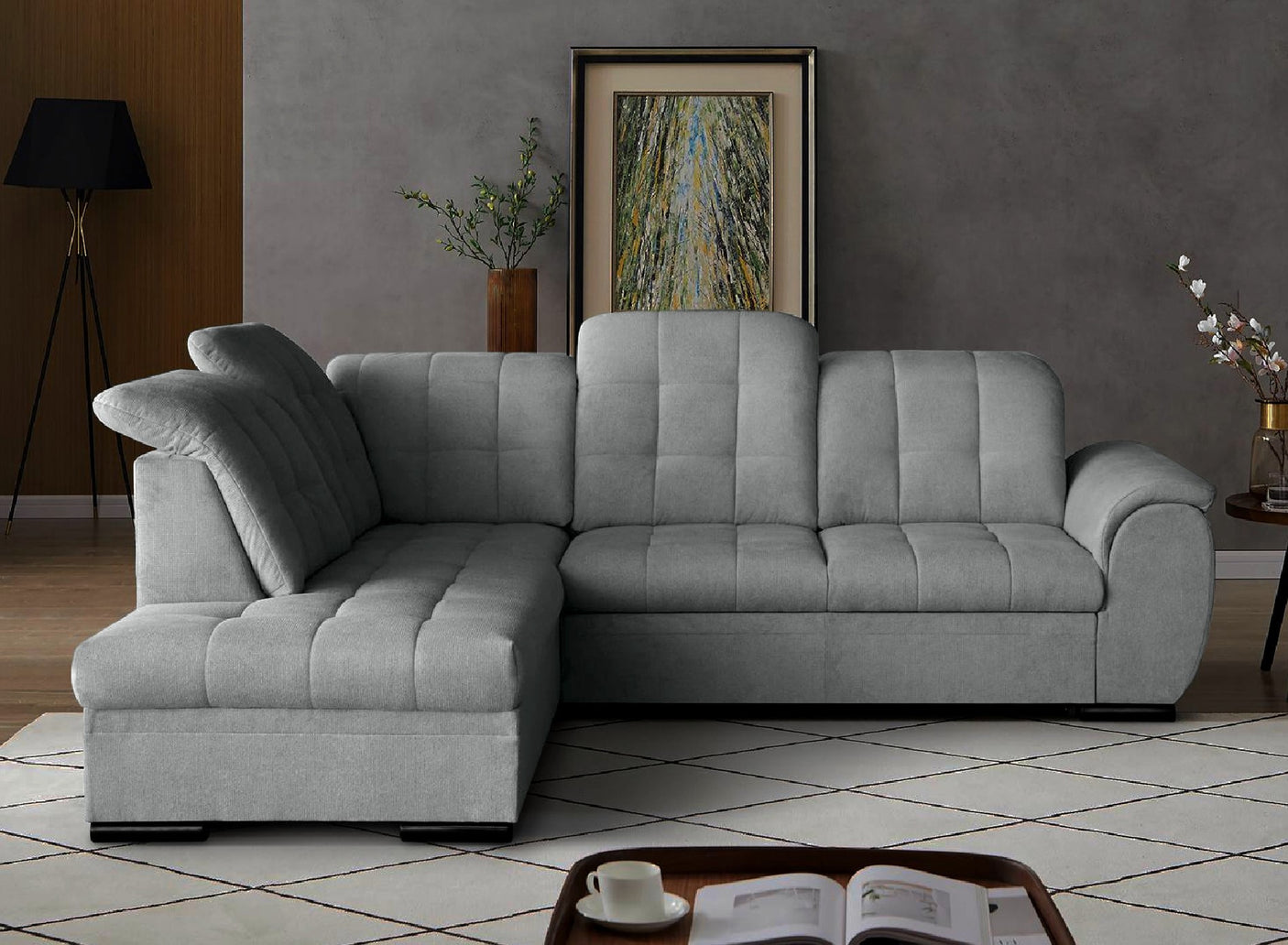 Chorley [MR] Corner Sofa Bed with Storage