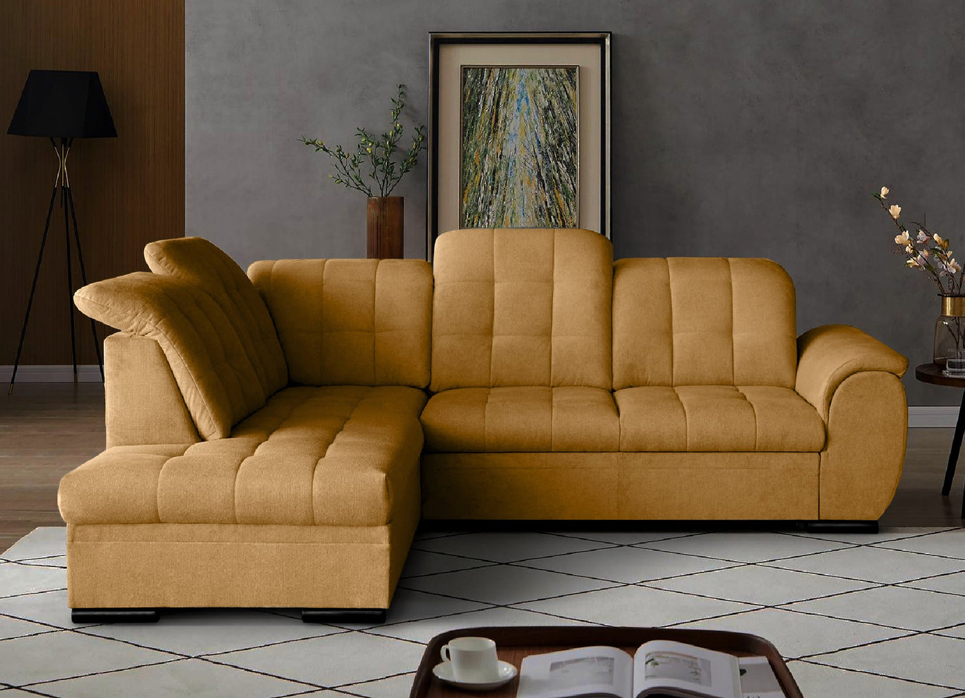 Chorley [MR] Corner Sofa Bed with Storage