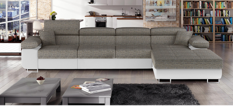 Eastbourne Corner Sofa Bed Long with Storage