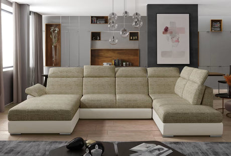 Tottenham U Shaped Sofa Bed with Storage