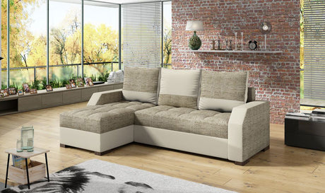 Denton Corner Sofa Bed with Storage