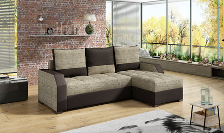 Denton Corner Sofa Bed with Storage