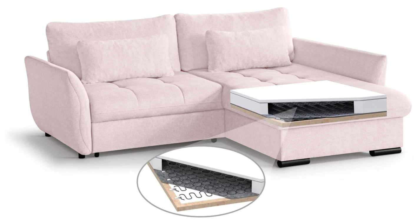 Accrington [MR] Corner Sofa Bed with Storage