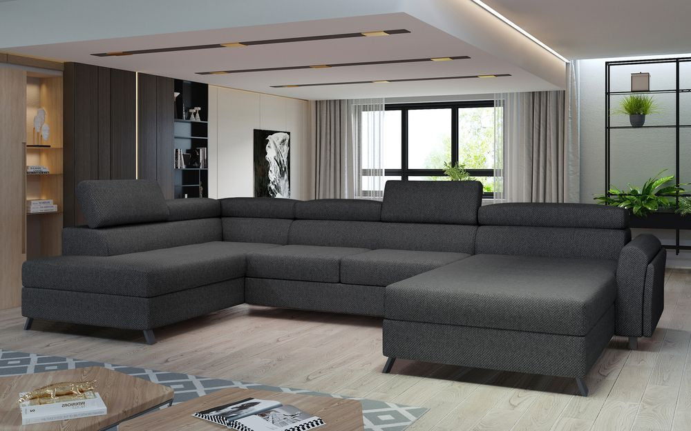 Belper U Shaped Sofa Bed with Storage