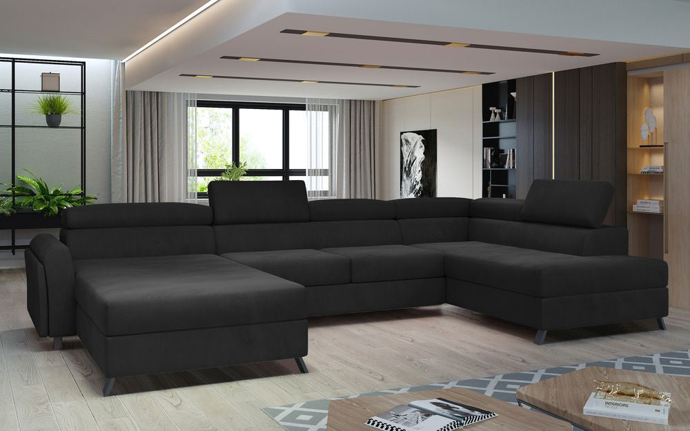 Belper U Shaped Sofa Bed with Storage