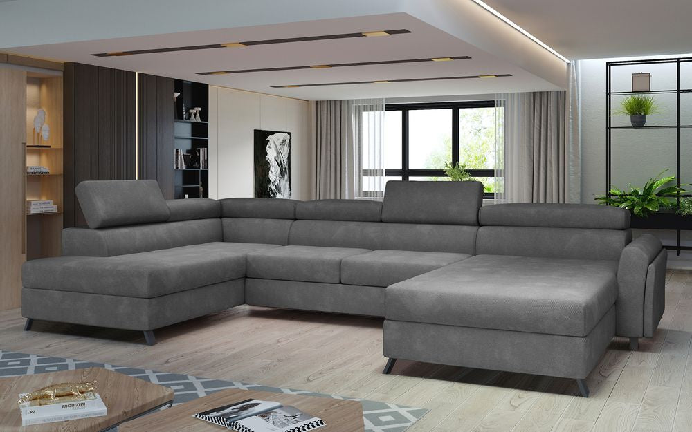 Belper U Shaped Sofa Bed with Storage