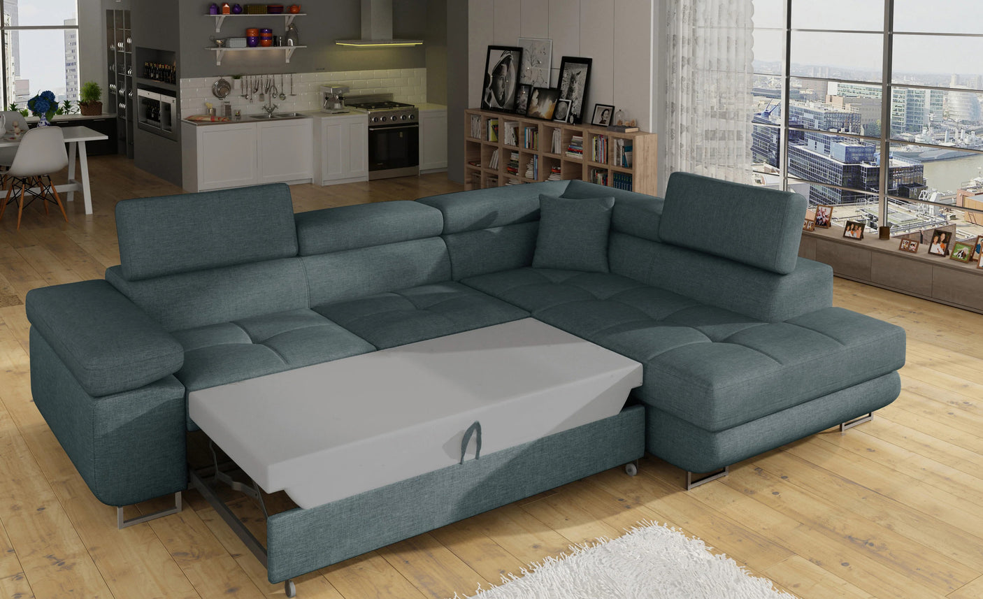 Grantham Corner Sofa Bed with Storage