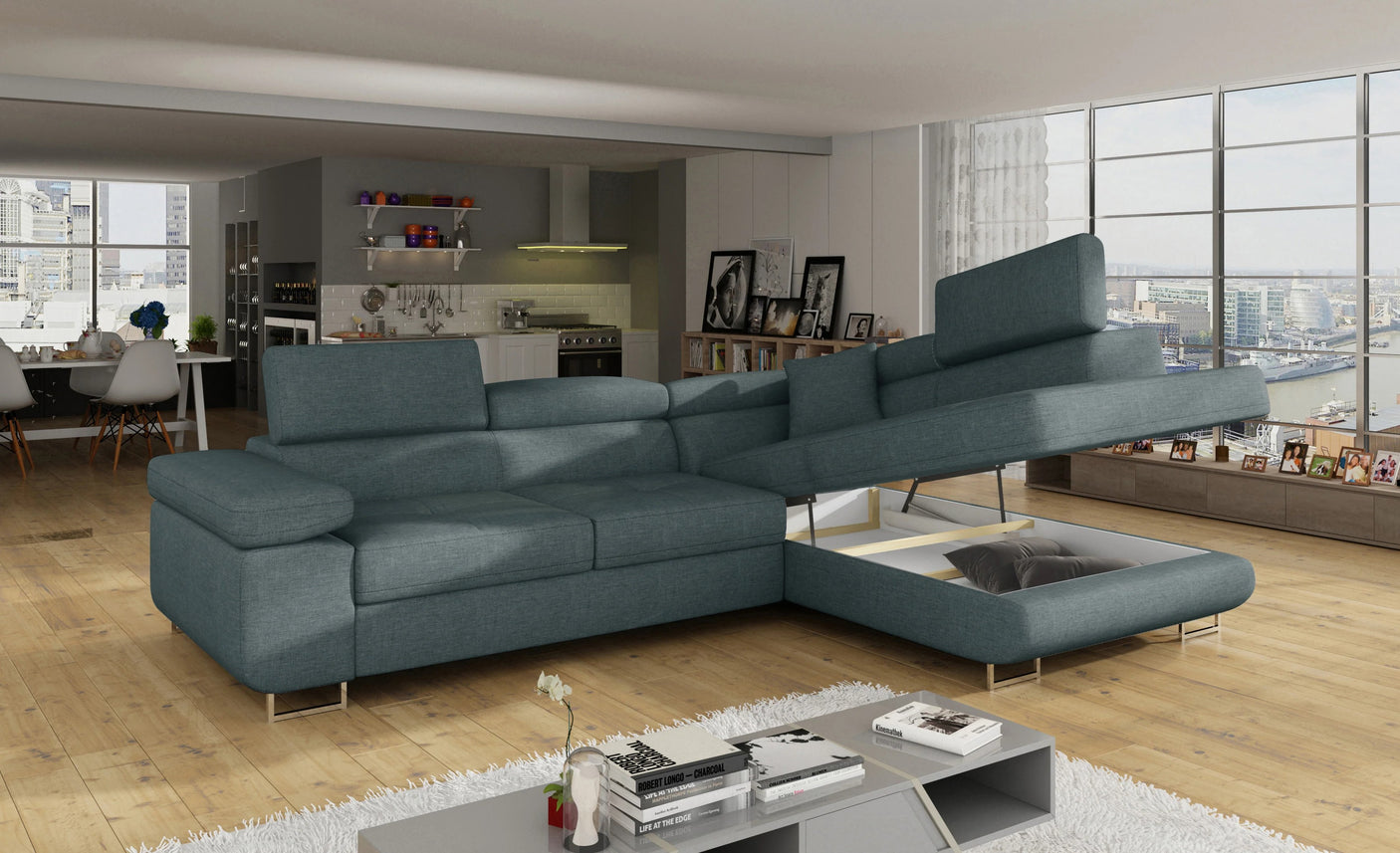 Grantham Corner Sofa Bed with Storage