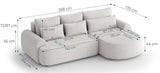 Bishop [MR] Corner Sofa Bed with Storage