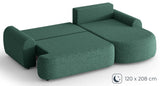 Bishop [MR] Corner Sofa Bed with Storage