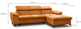 Heathrow [MR] Corner Sofa Bed with Storage