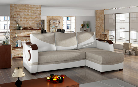 Skegness Corner Sofa Bed with Storage