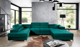 Denholme U Shaped Sofa Bed with Storage