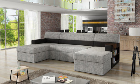 Foxley U Shaped Sofa Bed with Storage