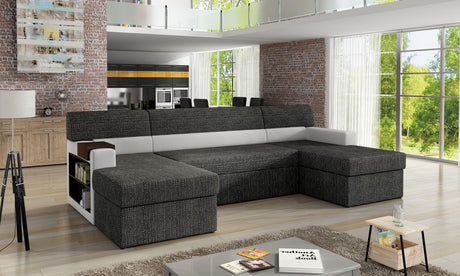 Foxley U Shaped Sofa Bed with Storage