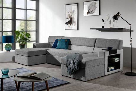 Foxley U Shaped Sofa Bed with Storage