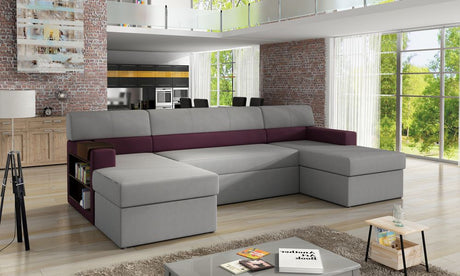 Foxley U Shaped Sofa Bed with Storage