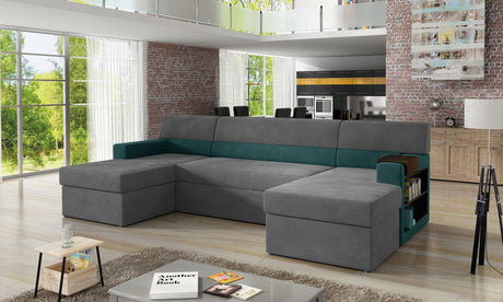 Foxley U Shaped Sofa Bed with Storage