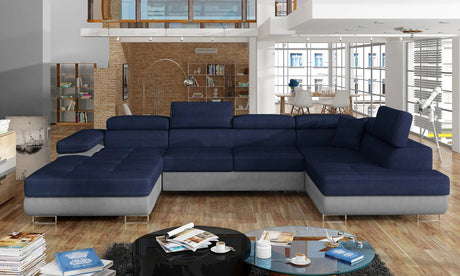 Bradford U Shaped Sofa Bed with Storage