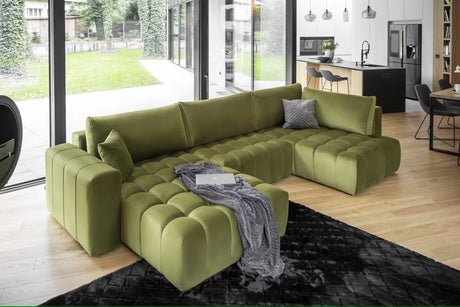 Clitheroe U Shaped Sofa Bed with Storage