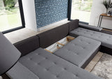 Leigh U Shaped Sofa Bed with Storage