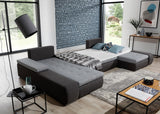 Leigh U Shaped Sofa Bed with Storage