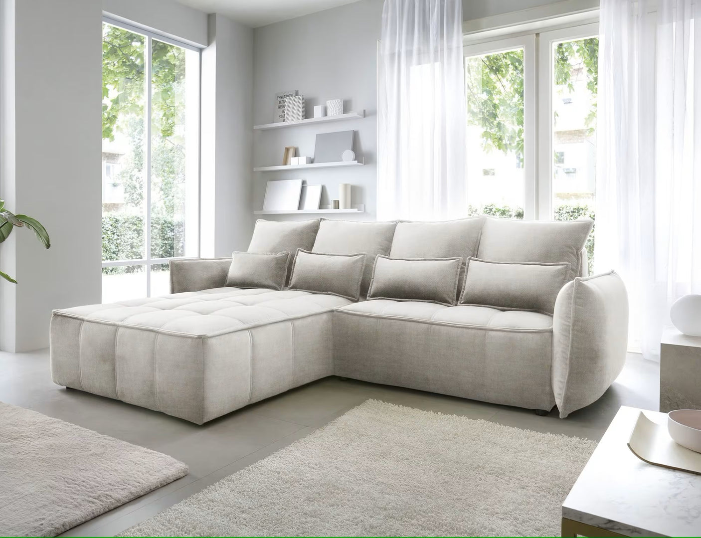 Glastonbury Corner Sofa Bed with Storage