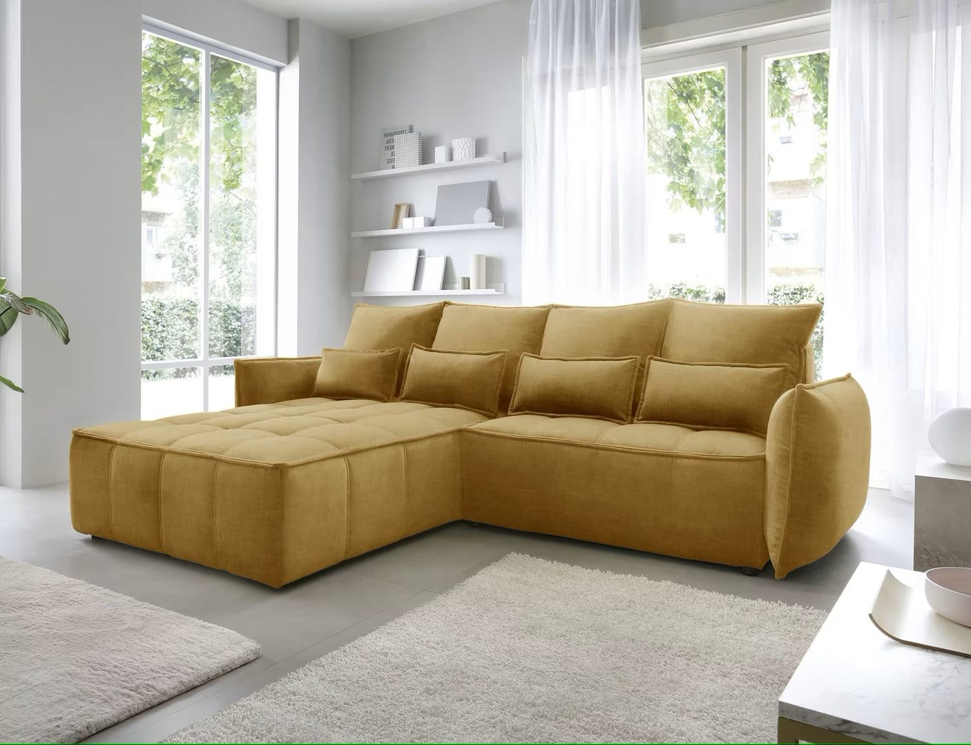 Glastonbury Corner Sofa Bed with Storage