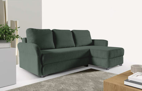 Woolwich [LI] Corner Sofa Bed with Storage