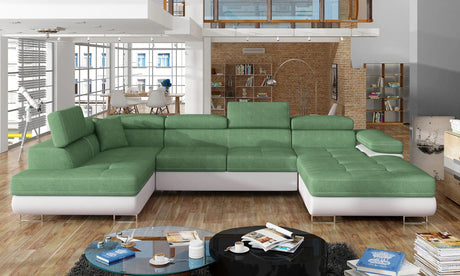 Bradford U Shaped Sofa Bed with Storage