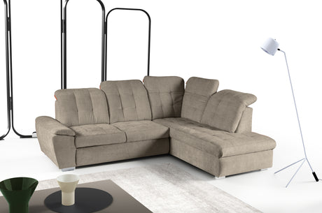 Battle [LI] Corner Sofa Bed with Storage