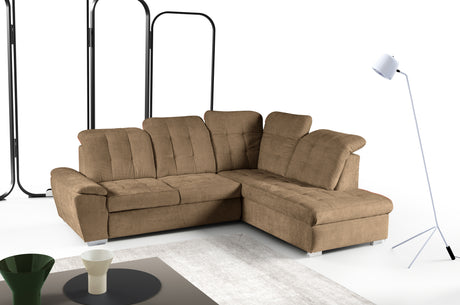 Battle [LI] Corner Sofa Bed with Storage